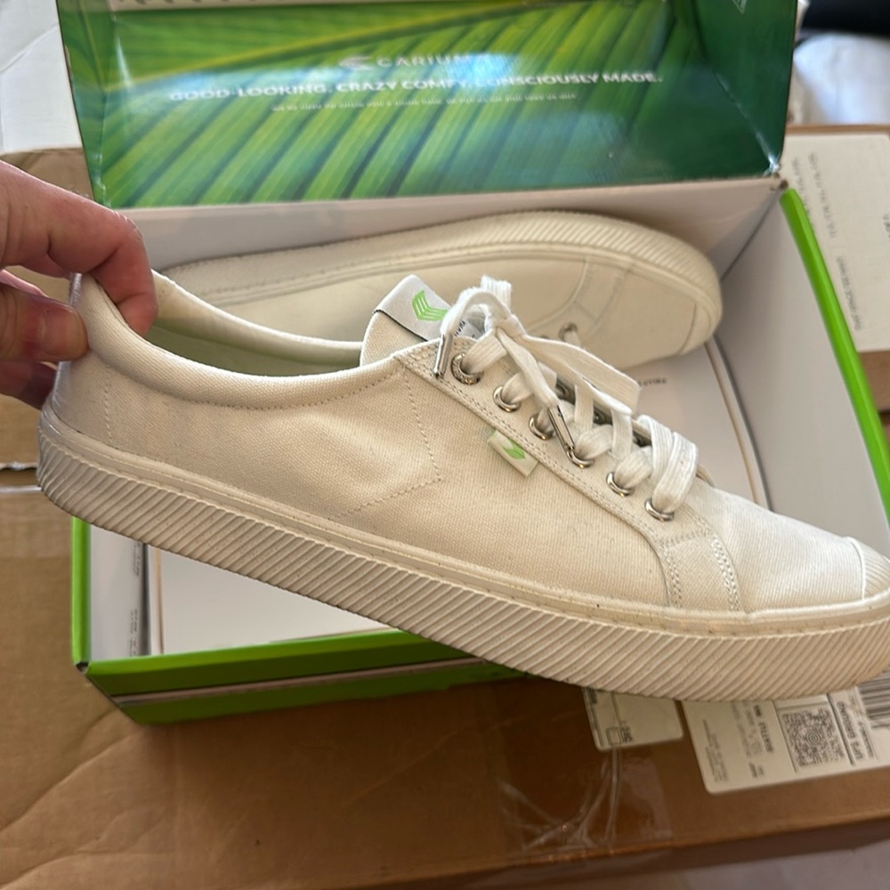 Cariuma, white shoes. Worn once